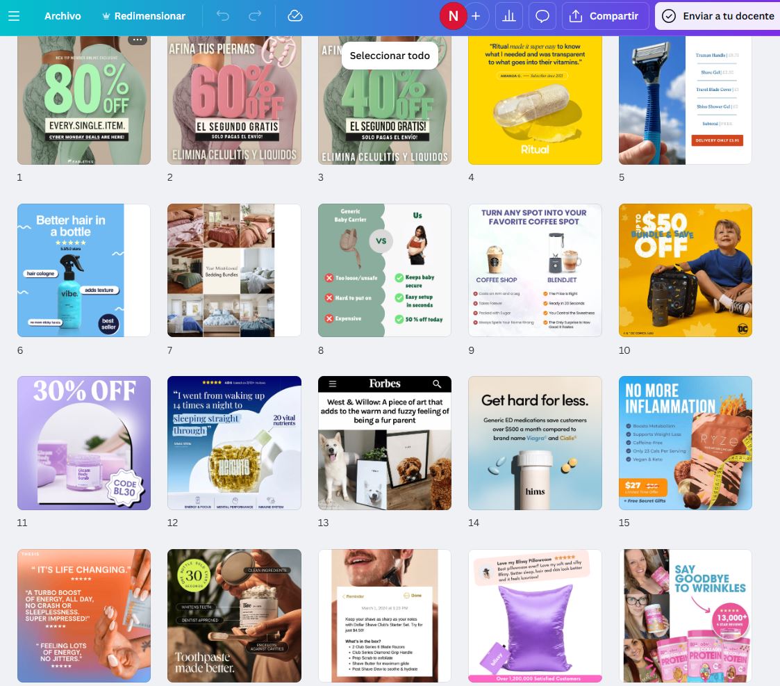 PLANTILLAS PROFESIONALES PARA ANUNCIOS GANADORES!